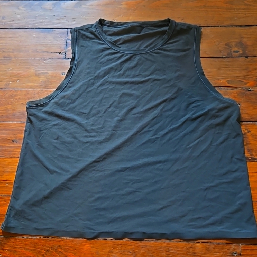 S Athleta Sheer Mesh "Vapor" Crop Tank